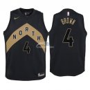 Camisetas de NBA Ninos Toronto Raptors Lorenzo Brown Nike Negro Ciudad 2018