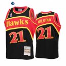 Camisetas NBA Ninos Atlanta Hawks Dominique Wilkins Negro Throwback 2021