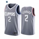 Camisetas NBA Edición ganada Los Angeles Clippers Kawhi Leonard Gris 2020-21