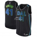 Camisetas NBA de Dirk Nowitzki Dallas Mavericks Nike Negro Ciudad 2018