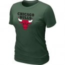 Camisetas NBA Mujeres Chicago Bulls Verde Oscuro
