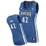 Camisetas NBA Mujer Kevin Love Minnesota Timberwolve Azul