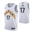 Camisetas NBA Toronto Raptors Jeremy Lin 2019 Finales Blanco Ciudad