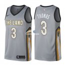 Camisetas NBA de Isaiah Thomas Cleveland Cavaliers 17/18 Nike Gris Ciudad