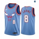 Camisetas NBA de Zach LaVine Chicago Bulls Nike Azul Ciudad 19/20