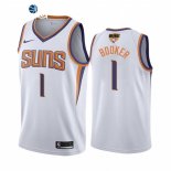 Camisetas NBA Phoenix Suns vin Booker 2021 Finales Blanco Association
