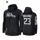 Sudaderas Con Capucha NBA Los Angeles Clippers Lou Williams Negro Blanco Ciudad 2020-21