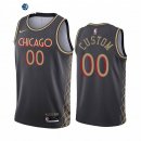 Camisetas NBA Chicago Bulls Personalizada Negro Ciudad 2020-21