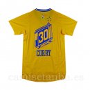 Camisetas NBA de Manga Corta Stephen Curry Golden State Warriors City Amarillo