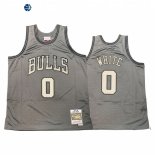 Camisetas NBA Chicago Bulls Coby White Gris Hardwood Classics