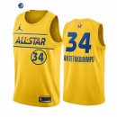Camisetas NBA de Giannis Antetokounmpo All Star 2021 Oro