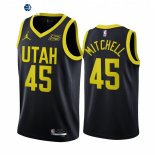 Camisetas NBA Jordan Utah Jazz NO.45 Donovan Mitchell Negro Statement 2022-23