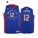 Camisetas NBA Ninos Detroit Pistons Isaiah Livers Azul Ciudad 2021