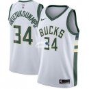 Camisetas NBA de Giannis Antetokounmpo Milwaukee Bucks Blanco Association 17/18