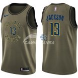 Camisetas NBA Salute To Servicio Indiana Pacers Mark Jackson Nike Ejercito Verde 2018