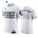 Camisetas NBA de Manga Corta Giannis Antetpkounmpo All Star 2020 Blanco
