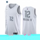 Camisetas NBA Nike Oklahoma City Thunder NO.12 Lindy Waters III 75th Season Diamante Blanco Ciudad 2021-22