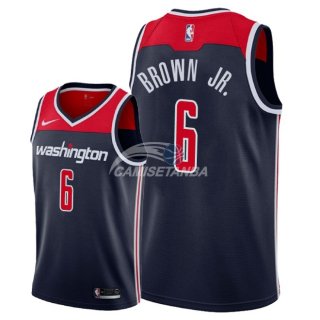 Camisetas NBA de Troy Brown Jr Washington Wizards Marino Statement 2018