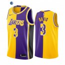 Camisetas NBA de Anthony Davis Los Angeles Lakers Amarillo Purpura Split 19/20