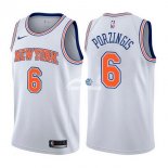 Camisetas NBA de Kristaps Porzingis New York Knicks Blanco Statement 17/18