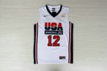 Camisetas NBA de John Stockton USA 2013 Blanco