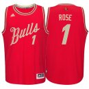 Camisetas NBA Chicago Bulls 2015 Navidad Rose Rojo
