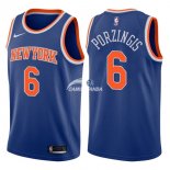 Camisetas NBA de Kristaps Porzingis New York Knicks Azul Icon 17/18