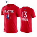 Camisetas NBA de Manga Corta James Harden All Star 2020 Rojo