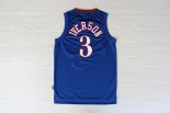 Camisetas NBA de 10 Aniversario Allen Iverson Philadelphia 76ers Azul