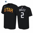 T-Shirt NBA Utah Jazz Joe Ingles Negro Earned Edition 2019-20