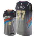 Camisetas NBA de Kevin Hervey Oklahoma City Thunder Nike Gris Ciudad 2018