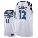 Camisetas NBA de C.J. Williams Minnesota Timberwolves Blanco Association 2018