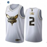 Camiseta NBA de LaMelo Ball Charlotte Hornets Blanco Oro 2019-20