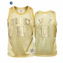 Camisetas de NBA Ninos Milwaukee Bucks Brook Lopez Oro Hardwood Classics