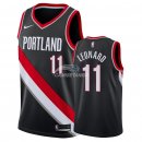 Camisetas NBA de Meyers Leonard Portland Trail Blazers Negro Icon 2018