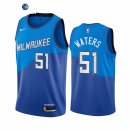 Camisetas NBA de Milwaukee Bucks Tremont Waters Nike Azul Ciudad 2021