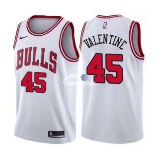 Camisetas NBA de Denzel Valentine Chicago Bulls Blanco Association 17/18