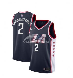 Camisetas de NBA Ninos Los Angeles Clippers Shai Gilgeous Alexander Nike Marino Ciudad 18/19