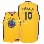 Camisetas de NBA Ninos Golden State Warriors Jacob Evans III Nike Amarillo Ciudad 2018