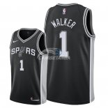 Camisetas NBA de Lonnie Walker San Antonio Spurs Negro Icon 2018