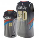 Camisetas NBA de Deonte Burton Oklahoma City Thunder Nike Gris Ciudad 2018
