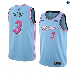 Camisetas NBA de Dwyane Wade Miami Heat Azul Ciudad 19/20