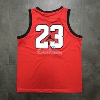 Camisetas NBA de Michael Jordan Chicago Bulls Jordan Logo Rojo