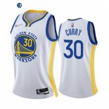 Camisetas NBA Mujer Golden State Warriors NO.30 Stephen Curry Blanco Association 2022