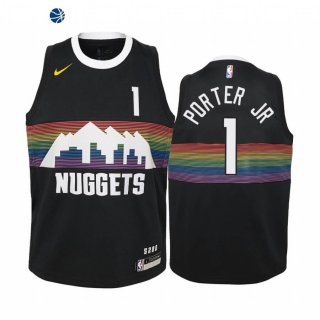 Camiseta NBA Ninos Denve Nuggets Michael Porter Jr. Negro Ciudad 2019-20