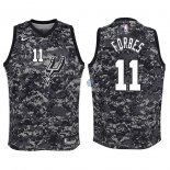 Camisetas de NBA Ninos San Antonio Spurs Bryn Forbes Nike Camuflaje Ciudad 2018