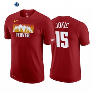 T-Shirt NBA Denver Nuggets Nikola Jokic Rojo Ciudad 2020-21