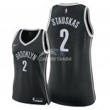 Camisetas NBA Mujer Nik Stauskas Brooklyn Nets Negro Icon