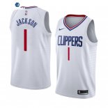 Camiseta NBA de Reggie Jackson Los Angeles Clippers Blanco Association 2019/20