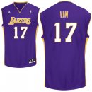 Camisetas NBA de Jeremy Lin Los Angeles Lakers Púrpura